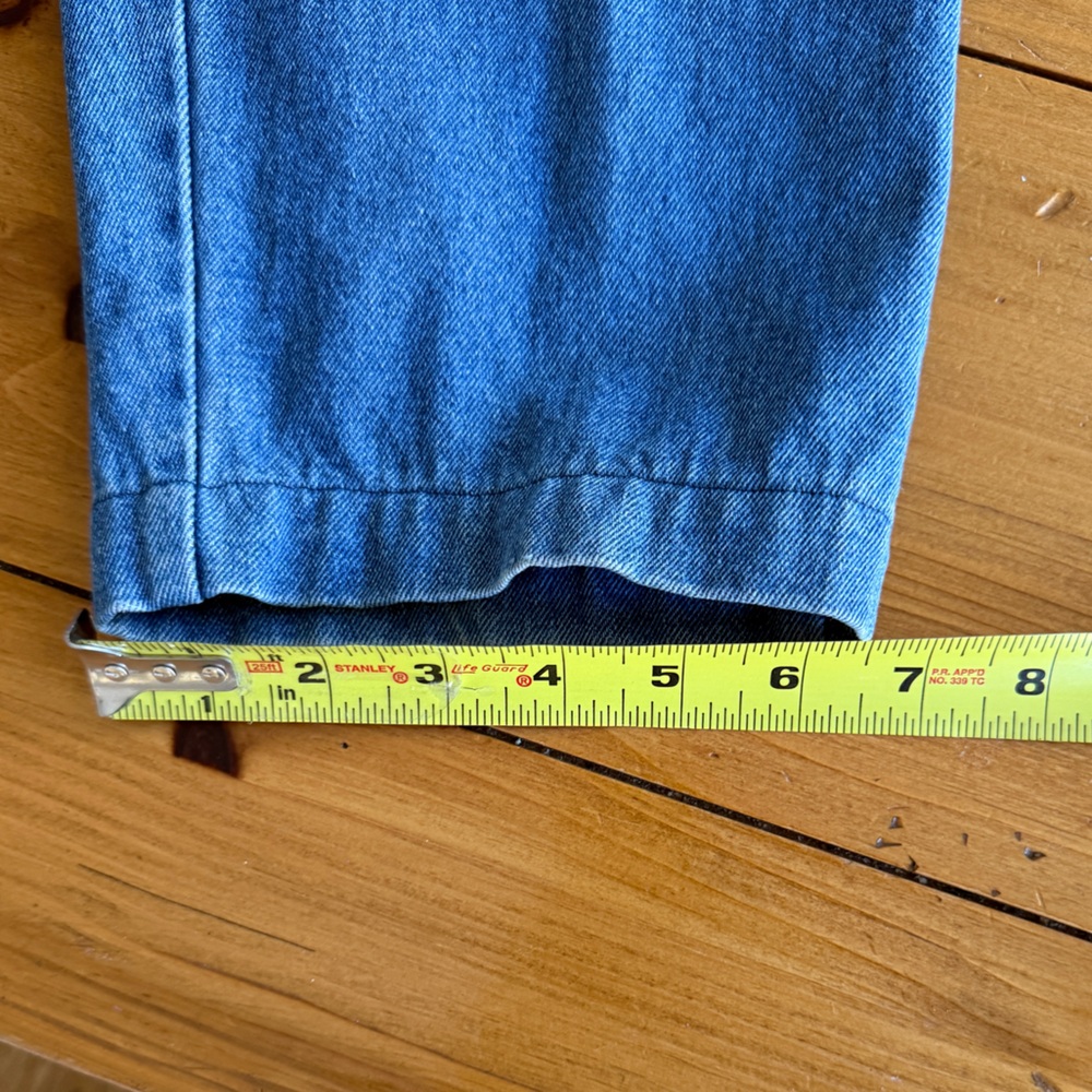 Susan Bristol 80s High Waisted Pleated Balloon Style Denim Mom Jeans Vintage 8 - Picture 13 of 15